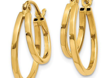 14k Yellow Gold Earrings Style TL707 - Classique Jewelry Inc.