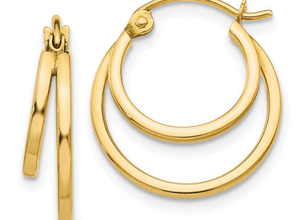 14k Yellow Gold Earrings Style TL707 - Classique Jewelry Inc.