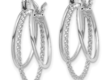 14k White Gold Earrings Style TL721 - Classique Jewelry Inc.