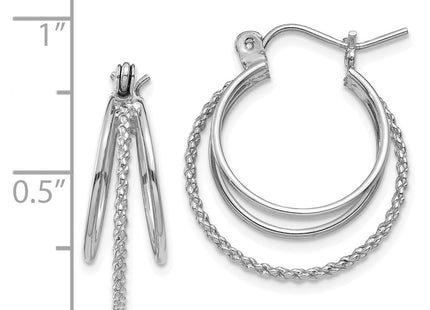 14k White Gold Earrings Style TL721 - Classique Jewelry Inc.