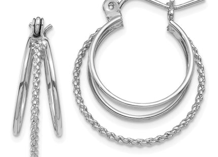 14k White Gold Earrings Style TL721 - Classique Jewelry Inc.