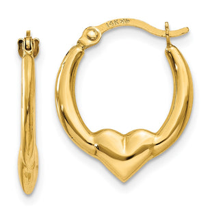 14k Yellow Gold Earrings Style TL733 - Classique Jewelry Inc.