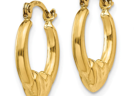 14k Yellow Gold Earrings Style TL734 - Classique Jewelry Inc.