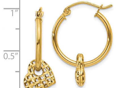 14k Yellow Gold Earrings Style TL749 - Classique Jewelry Inc.