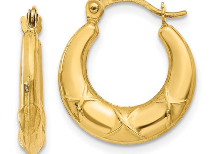 14k Yellow Gold Earrings Style TL754 - Classique Jewelry Inc.