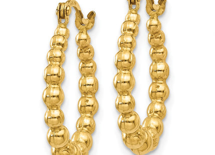 14k Yellow Gold Earrings Style TL757 - Classique Jewelry Inc.