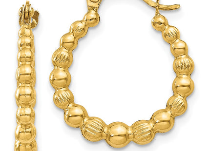 14k Yellow Gold Earrings Style TL757 - Classique Jewelry Inc.
