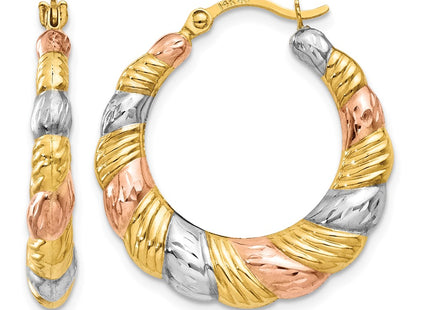 14K gold hoop earrings