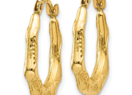 14k Yellow Gold Earrings Style TL774 - Classique Jewelry Inc.