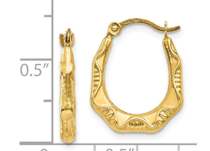 14k Yellow Gold Earrings Style TL774 - Classique Jewelry Inc.