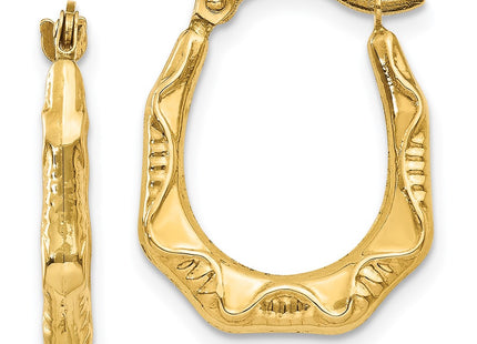 14k Yellow Gold Earrings Style TL774 - Classique Jewelry Inc.