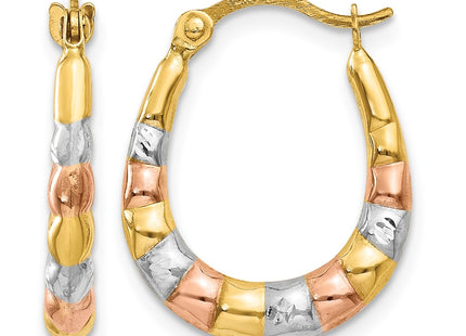 14K gold hoop earrings