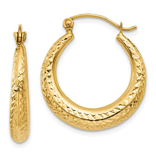 14k Yellow Gold Earrings Style TL776 - Classique Jewelry Inc.