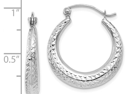 14k White Gold Earrings Style TL777 - Classique Jewelry Inc.