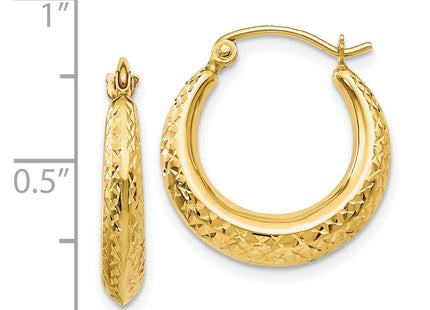 14k Yellow Gold Earrings Style TL778 - Classique Jewelry Inc.