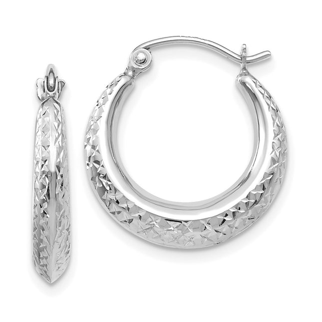 14k White Gold Earrings Style TL779 - Classique Jewelry Inc.