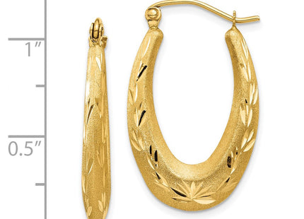 14k Yellow Gold Earrings Style TL782 - Classique Jewelry Inc.