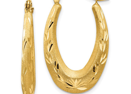 14k Yellow Gold Earrings Style TL782 - Classique Jewelry Inc.