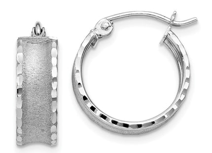 14k White Gold Earrings Style TL789 - Classique Jewelry Inc.