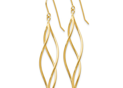 14k Yellow Gold Earrings Style TL832 - Classique Jewelry Inc.