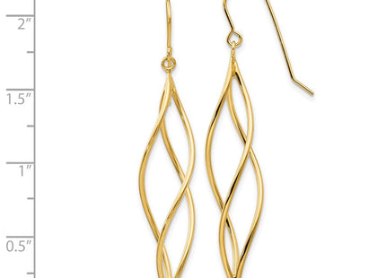 14k Yellow Gold Earrings Style TL832 - Classique Jewelry Inc.