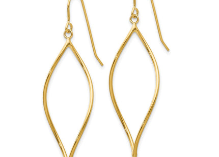 14k Yellow Gold Earrings Style TL836 - Classique Jewelry Inc.