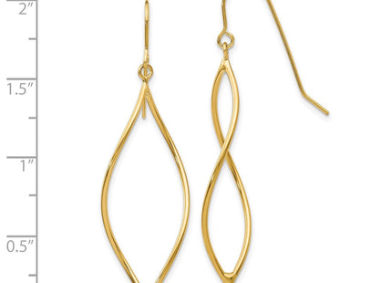 14k Yellow Gold Earrings Style TL836 - Classique Jewelry Inc.