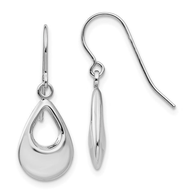 14k White Gold Earrings Style TL846 - Classique Jewelry Inc.