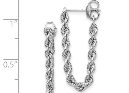14k White Gold Earrings Style TL857 - Classique Jewelry Inc.