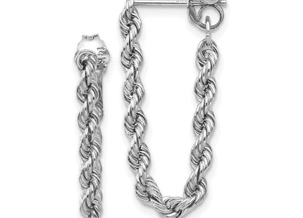 14k White Gold Earrings Style TL857 - Classique Jewelry Inc.