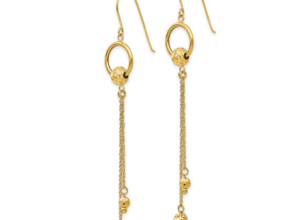 14k Yellow Gold Earrings Style TL861 - Classique Jewelry Inc.