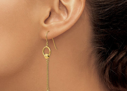 14k Yellow Gold Earrings Style TL861 - Classique Jewelry Inc.