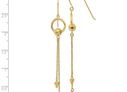 14k Yellow Gold Earrings Style TL861 - Classique Jewelry Inc.