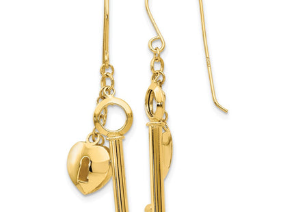 14k Yellow Gold Earrings Style TL869 - Classique Jewelry Inc.
