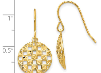 14k Yellow Gold Earrings Style TL886 - Classique Jewelry Inc.