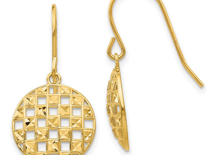 14k Yellow Gold Earrings Style TL886 - Classique Jewelry Inc.