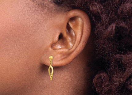 14k Yellow Gold Earrings Style TL899 - Classique Jewelry Inc.