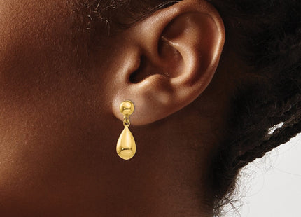 14k Yellow Gold Earrings Style TL902 - Classique Jewelry Inc.
