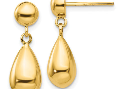 14k Yellow Gold Earrings Style TL902 - Classique Jewelry Inc.