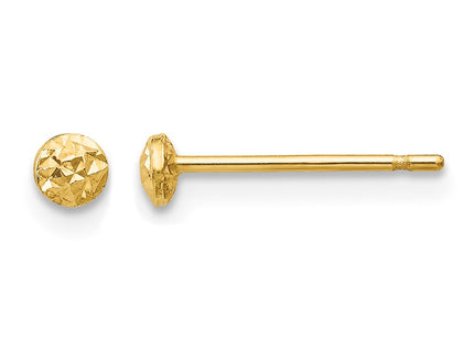 14K gold circle earrings
