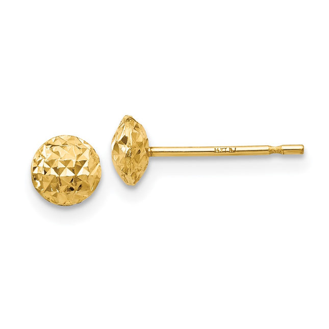 14k Yellow Gold Earrings Style TL911 - Classique Jewelry Inc.