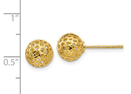 14k Yellow Gold Earrings Style TL916 - Classique Jewelry Inc.