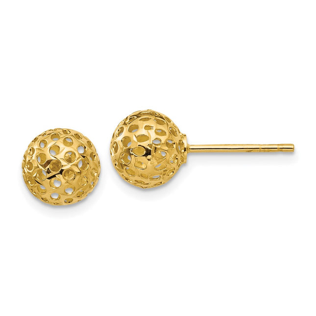14k Yellow Gold Earrings Style TL916 - Classique Jewelry Inc.
