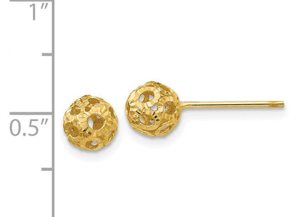 14k Yellow Gold Earrings Style TL922 - Classique Jewelry Inc.