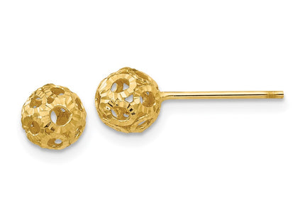 14k Yellow Gold Earrings Style TL922 - Classique Jewelry Inc.