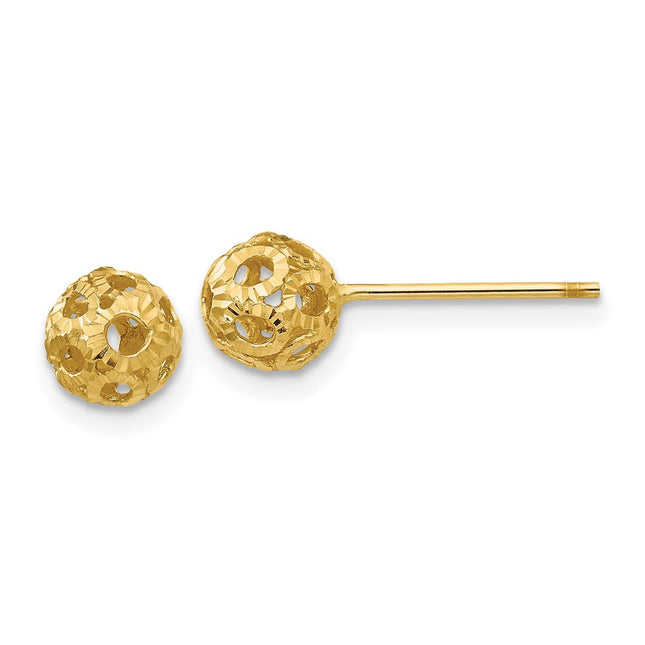 14k Yellow Gold Earrings Style TL922 - Classique Jewelry Inc.
