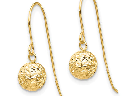 14k Yellow Gold Earrings Style TL923 - Classique Jewelry Inc.
