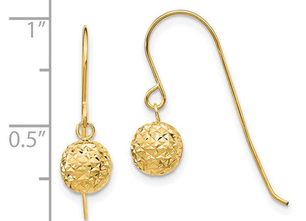14k Yellow Gold Earrings Style TL923 - Classique Jewelry Inc.
