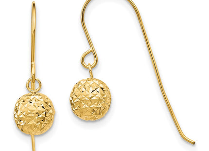 14k Yellow Gold Earrings Style TL923 - Classique Jewelry Inc.
