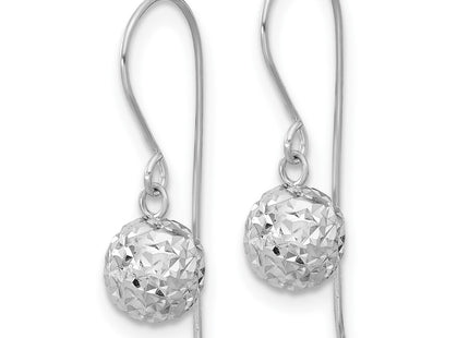 14k White Gold Earrings Style TL924 - Classique Jewelry Inc.